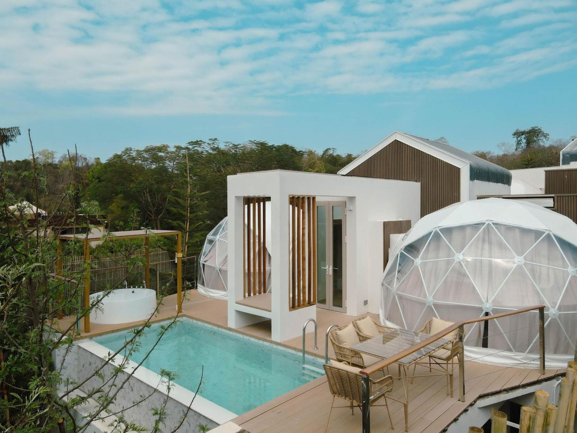 The X10 Nordic Tent And Glamping Pool Villa Khaoyai เขาใหญ่ - Sha Certified Ban Thung Sawang エクステリア 写真